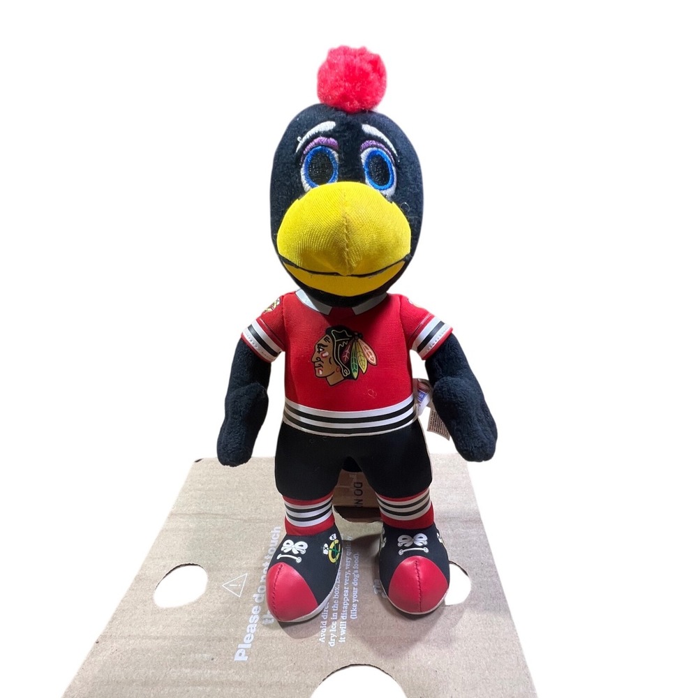 Bleacher Creatures Chicago Blackhawks Tommy Plush Mascot Doll 10 inch‎